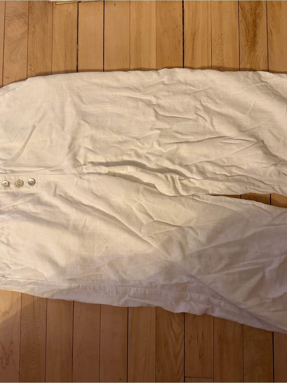 Ruby Rd. White Top with Gold Label Accent